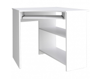 Rohový PC stolík Oderzo - biela