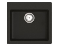 Granitový kuchynský drez so sifónom Odi ONB 01-49 48x45 cm - čierna