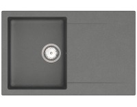 Granitový kuchynský drez so sifónom Odi ONB 02-78 76,5x48 cm - tmavosivá