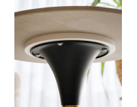 Konferenčný stolík Odis New - biely mramor / čierna