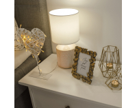 Stolná lampa Ofred - biela / ružová