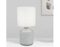 Stolná lampa Ofred - biela / sivá