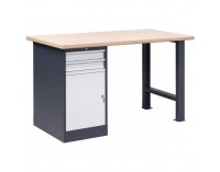 Pracovný stôl OL02/O2 - grafit / svetlosivá
