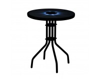 Záhradný stolík Olivan - čierna