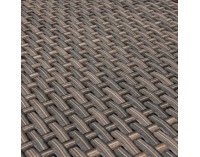 Záhradný nábytok z umelého ratanu Olivonder - hnedá / modrá