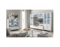 Vitrína Olje 1W1S - biela