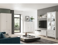 Vitrína Olje 2W2S - biela