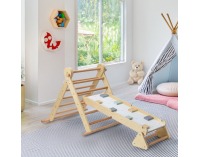 Montessori Piklerovej trojuholník 3v1 Oprin - prírodná / mix farieb