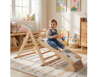 Montessori Piklerovej trojuholník 3v1 Oprin - prírodná / mix farieb
