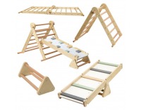 Montessori Piklerovej trojuholník 3v1 Oprin - prírodná / mix farieb