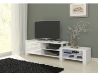 TV stolík Orion - biela / biely lesk