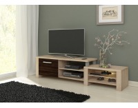 TV stolík Orion - sonoma svetlá / sonoma tmavá