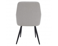Jedálenské kreslo Oskor - svetlosivá / čierna