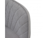 Jedálenské kreslo Oskor - svetlosivá / čierna