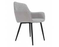 Jedálenské kreslo Oskor - svetlosivá / čierna