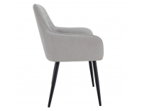 Jedálenské kreslo Oskor - svetlosivá / čierna