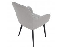 Jedálenské kreslo Oskor - svetlosivá / čierna