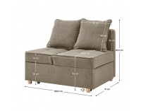 Rozkladacia pohovka Osvaldo - béžovohnedá