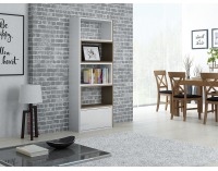 Univerzálny regál Paco - biela / latte