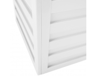 Záhradná truhlica Padmo - biela / čierna