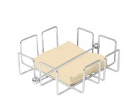 Stojan na servítky Palino - strieborná