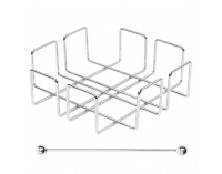 Stojan na servítky Palino - strieborná