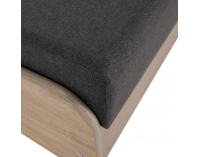 Jednolôžková posteľ (váľanda) s úložným priestorom Pamir - dub sonoma / sivá