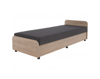 Jednolôžková posteľ (váľanda) s úložným priestorom Pamir - dub sonoma / sivá