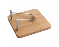 Stojan na servítky Papino - hnedá / strieborná