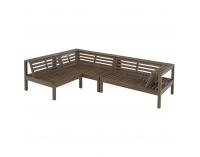 Záhradný nábytok Parag - hnedá / tmavosivá