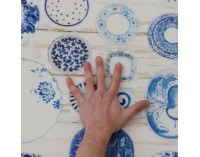 Koberec Parlin 160x230 cm - modrá / krémová