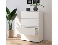 Zásuvková komoda Parmad - biela