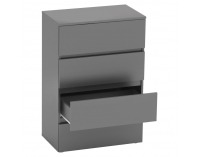 Zásuvková komoda Parmad - grafit