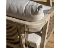 Záhradný nábytok Parven - béžová / prírodná patina