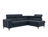 Rohová sedačka s rozkladom a úložným priestorom Pasat Roh P - tmavosivá