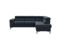 Rohová sedačka s rozkladom a úložným priestorom Pasat Roh P - tmavosivá