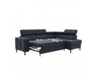 Rohová sedačka s rozkladom a úložným priestorom Pasat Roh P - tmavosivá