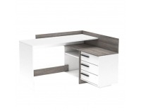 PC stôl Tale New L/P - biela / dub truflový prata