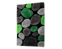 Koberec Pebble Typ 1 100x140 cm - zelená / sivá / čierna