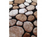 Koberec Pebble Typ 2 140x200 cm - hnedá / čierna