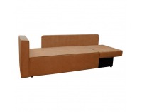 Rozkladacia pohovka s úložným priestorom Pegy - terakota