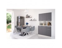 Šesťdverový kredenc Pelion New - biela / grafit