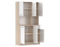 Šesťdverový kredenc Pelion New - dub sonoma / biela