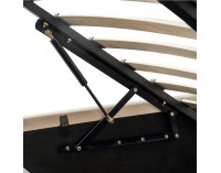 Čalúnená manželská posteľ s roštom Penelope 180 - tmavosivá (Velvet)