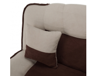 Rozkladacia pohovka s úložným priestorom Persi - béžová / hnedá