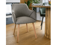 Jedálenské kreslo Petrus - hnedá / buk