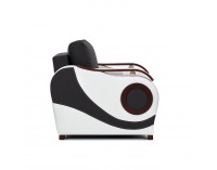 Kreslo Pietro 1F - čierna / biela