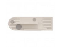 Polica Piga 130 - kašmír / dub craft zlatý / sivá