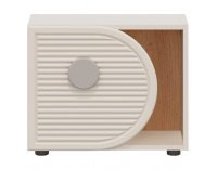 Horizontálny regál Piga 1D - kašmír / dub craft zlatý / sivá