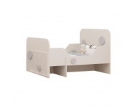 Detská postieľka s nastaviteľnou dĺžkou Piga - kašmír / sivá